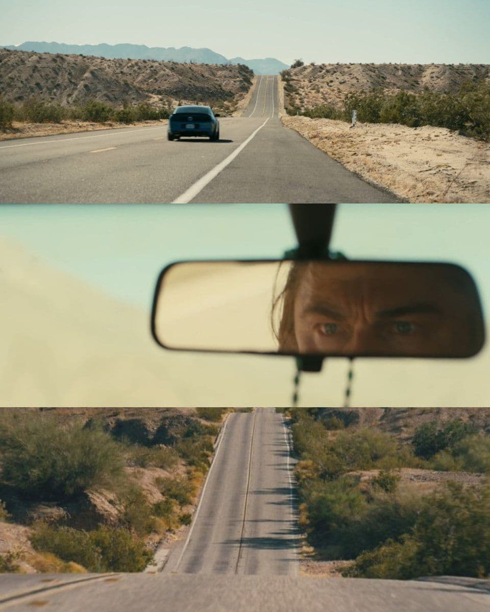 The iconic car chase scene