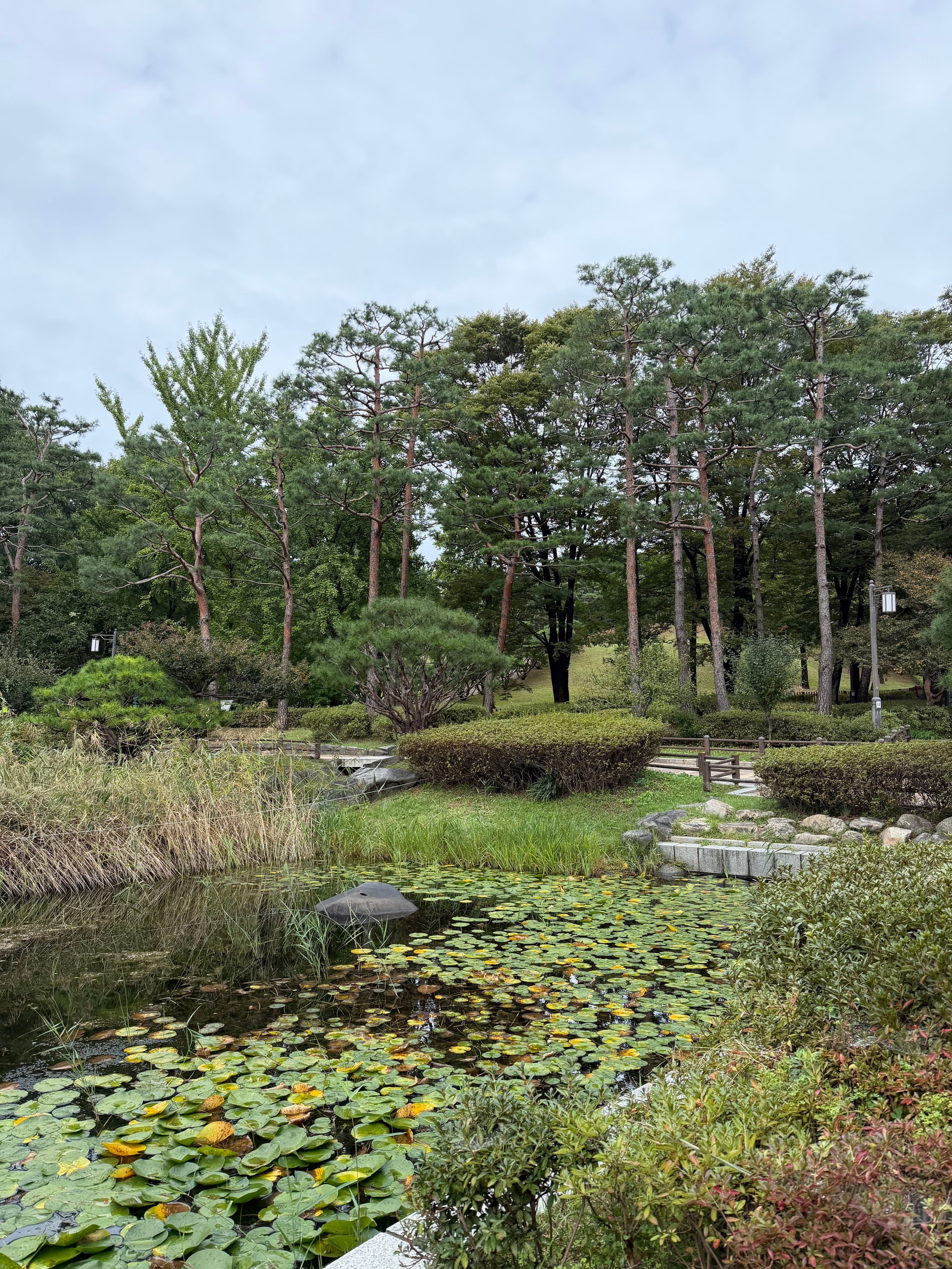 This is the entrance view of the Hyochang Park.
Zen energy right away.