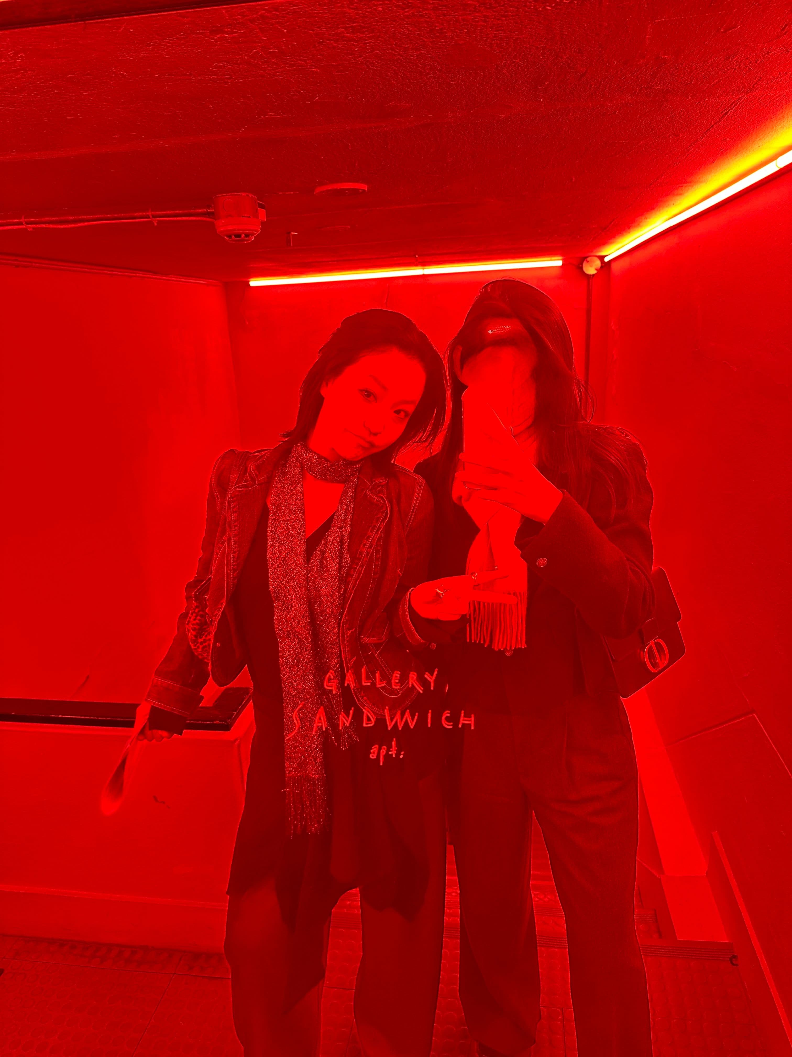 They also have a mirror wall for selfies, lol