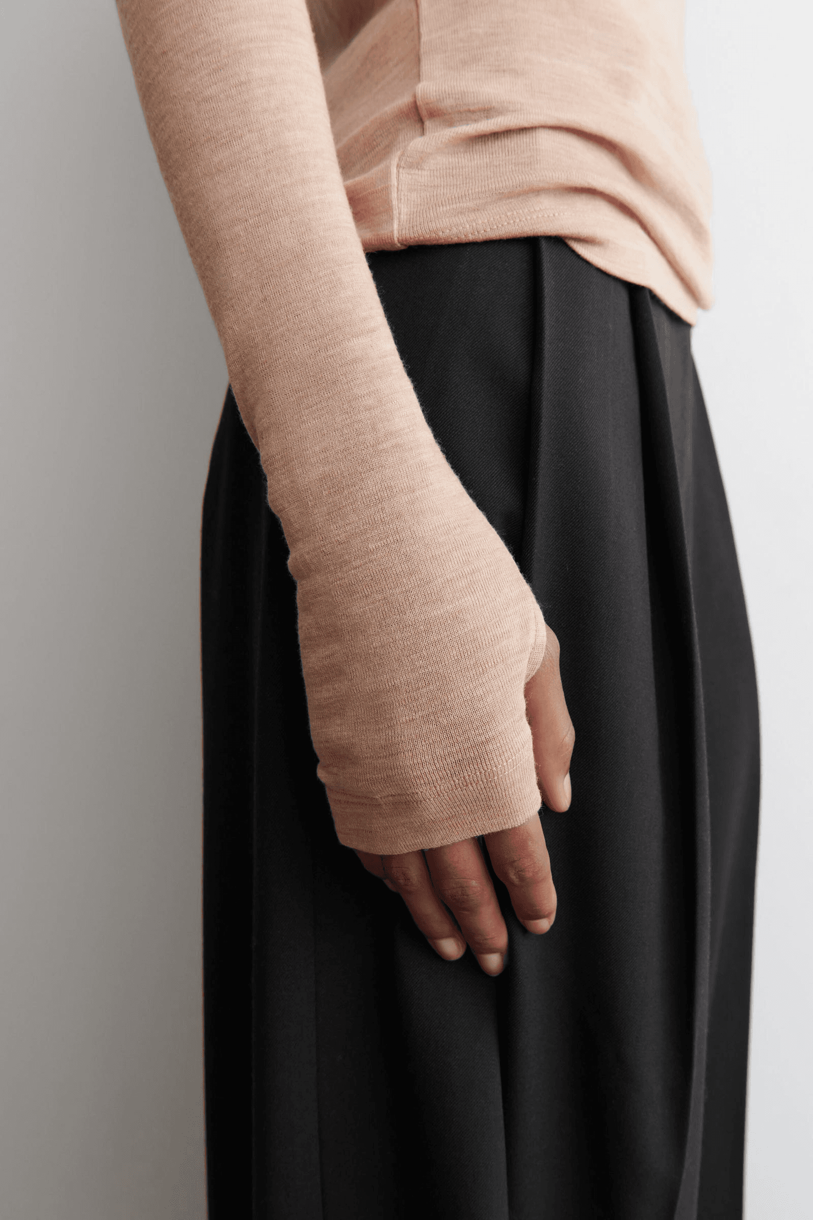 Though they do have punched holes for thumbs (which is super cute), but still don't know if I would pay more just for this..?