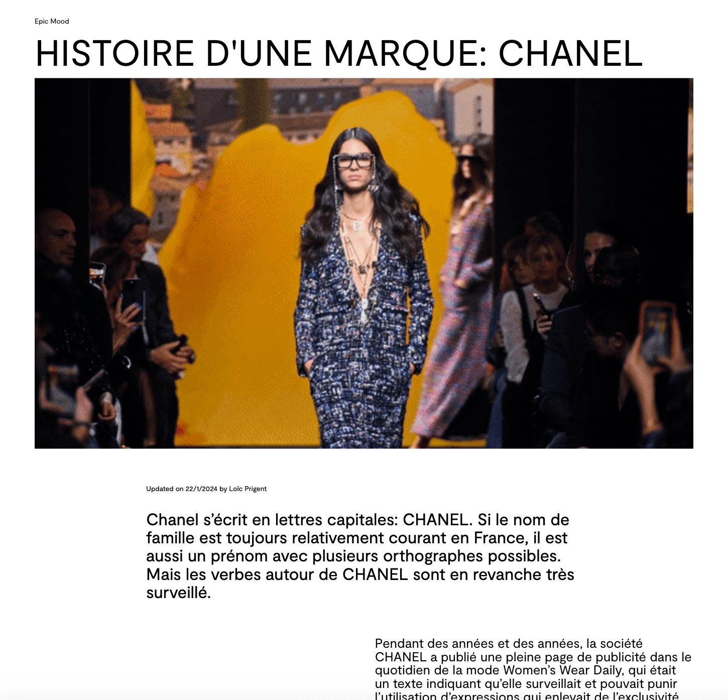 Article Layout from FashionMoodboard