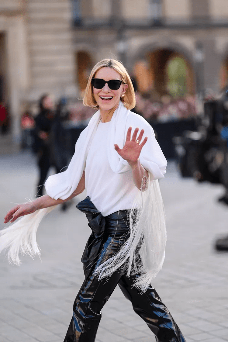 Cate Blanchett attending the Spring/Summer 2025 show during Paris Fashion Week. Honestly, I’ll say less — she’s on everyone’s moodboard, obviously.
Credit: River Callaway/WWD via Getty Images