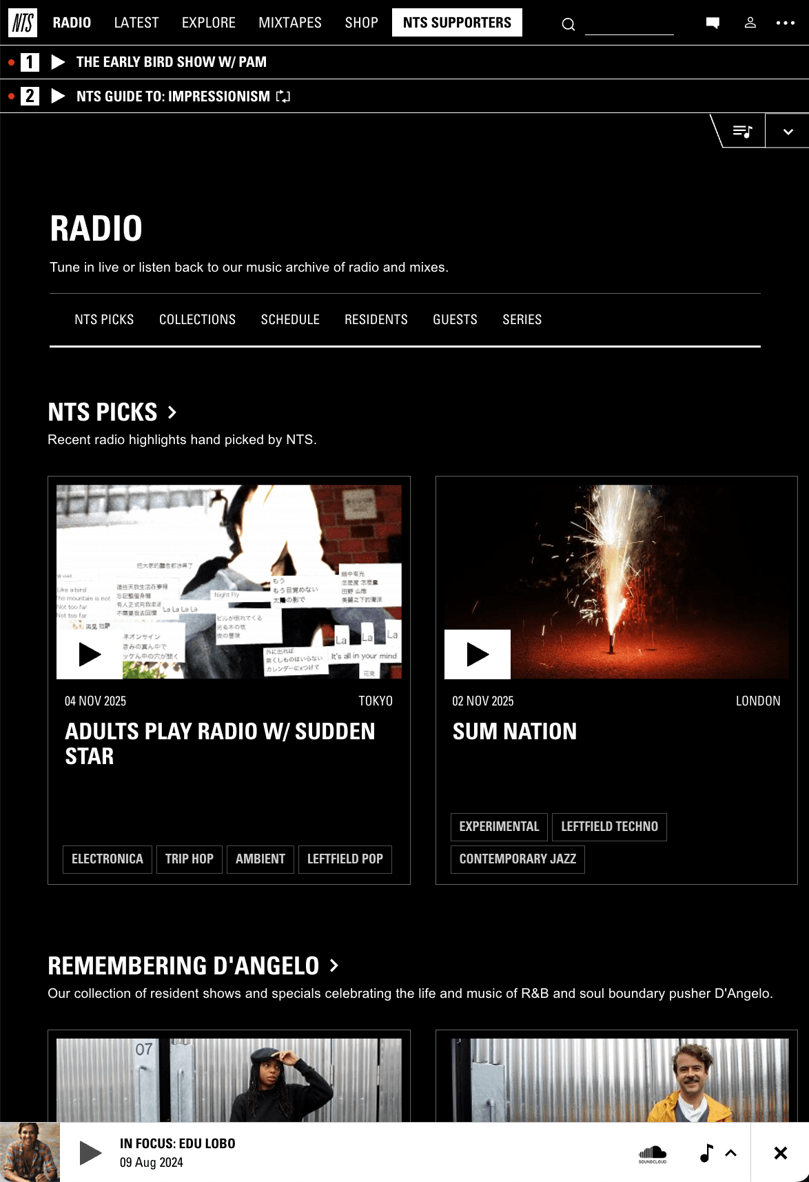 nts.live is my ultimate comfort app — my personal radio universe.
I open it every day just to see where the sets take me.
It’s free (a miracle in this economy), beautifully designed, and basically every DJ you love is already on it.
I could write love letters to this app, honestly.