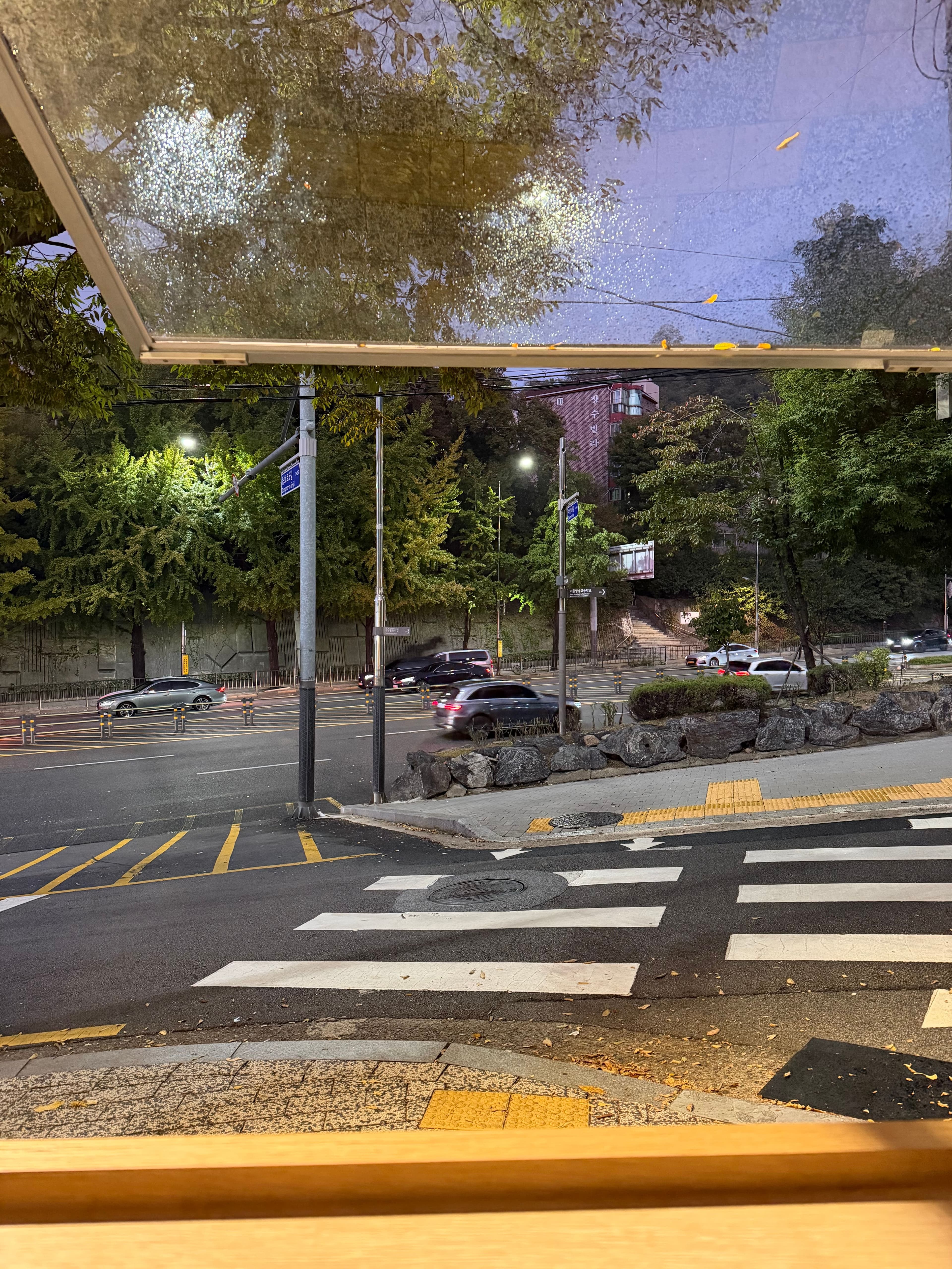 The window seat at Paori cafe is a perfect place to listen to the rain and zone out.