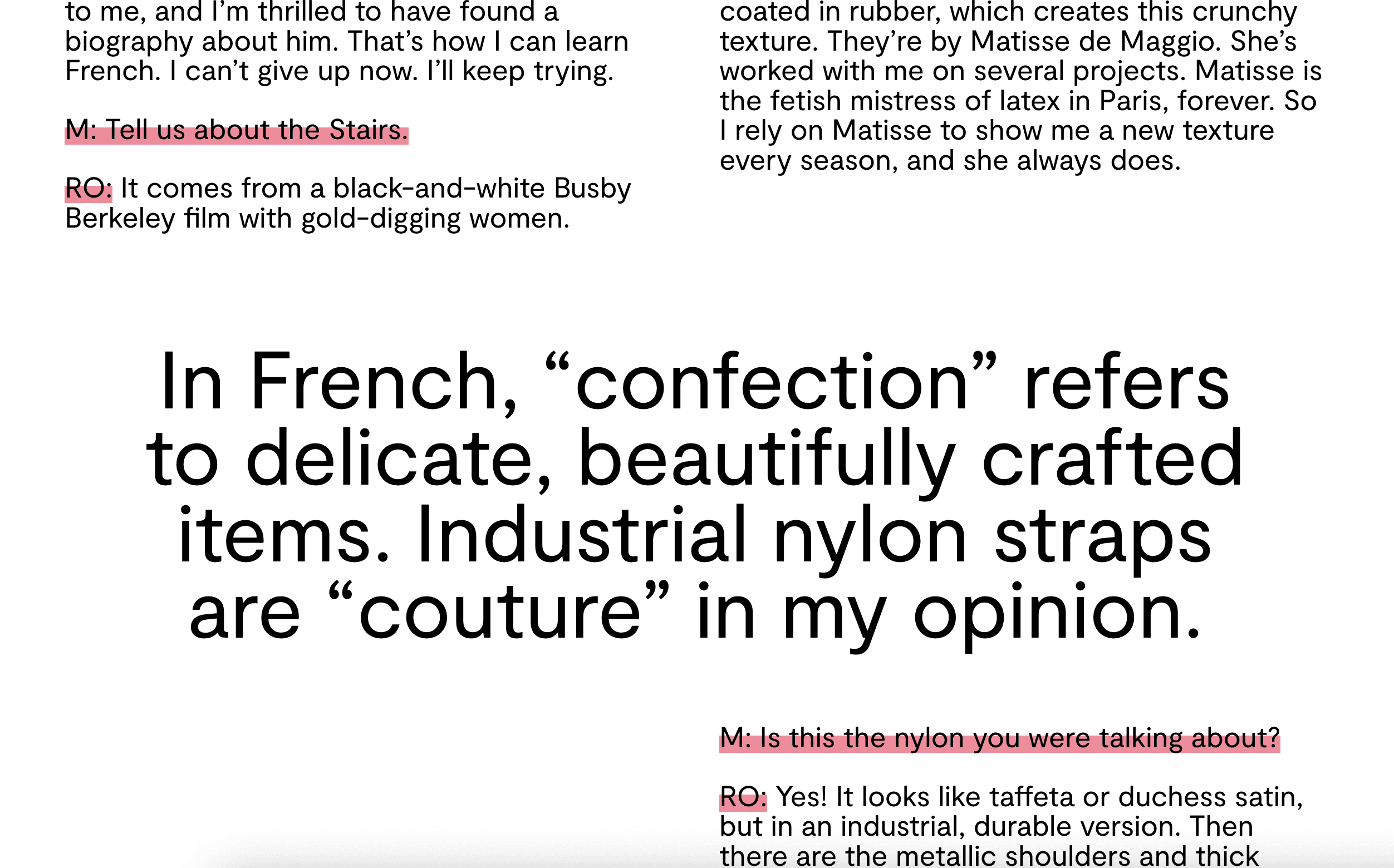 Love the unique 2-column grid, and the pink highlights make it even cuter.